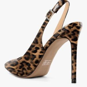 Leopard Print Slingback Heels